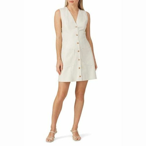 Nanushka Menphi Vegan Leather Off-White 