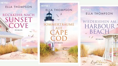 Die Lighthouse Saga Ella Thompson 3 Bände Sunset Cove Cape Cod Harbour Beach