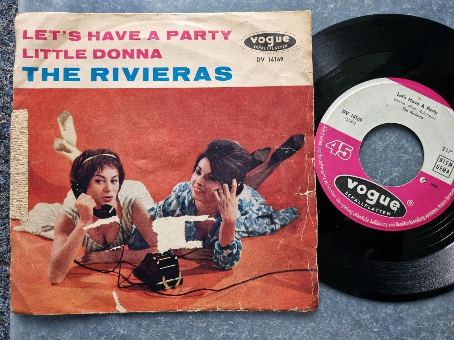 7"" Single Vinyl The Rivieras - Let's have a party/ Little Donna Germany