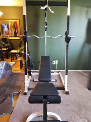 Lat Pulldown Machine And Bench Ebay