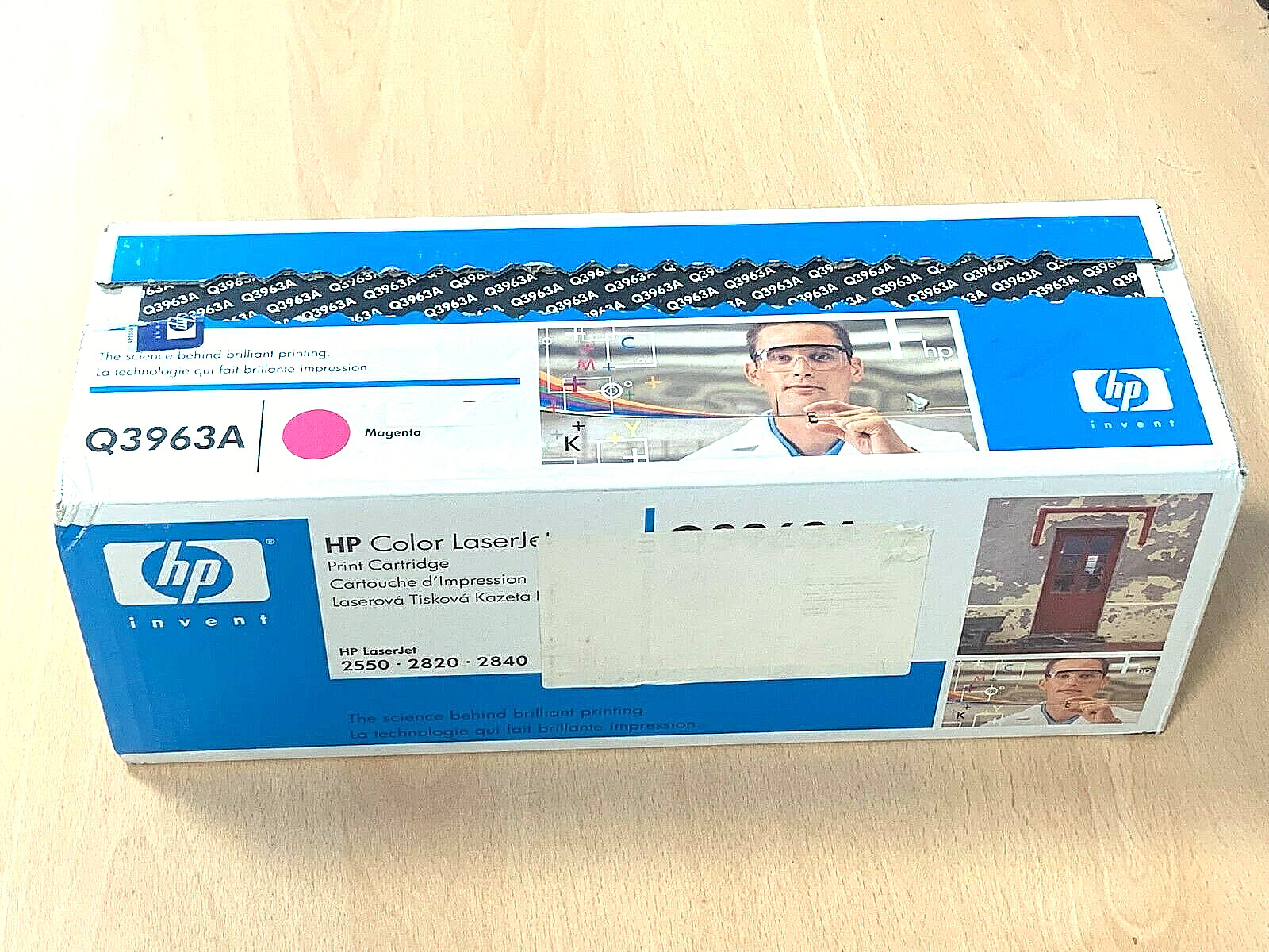 Genuine Sealed HP Q3963A Magenta LaserJet Toner Cartridge - 2550, 2820, 2840