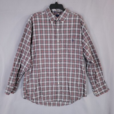 US Polo Assn. Men's Button Down Shirt Long Sleeve Multicolor Plaid Size L
