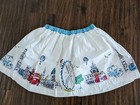 New Size 6 7 Mini Boden London Landscape White Girl Skirt Nordstrom — photo 2