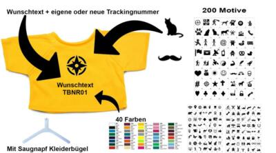 Geocaching Geschenk T-Shirt +Saugnapf Kleiderbügel Personalisierbar Auto Wunsch