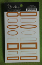 Scrapbooking - Scenic Route - Orange Date Label - Cardstock Stickers