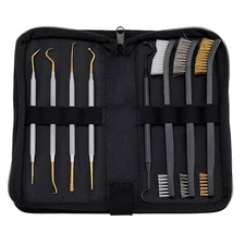 Rifle Cleaning Brushes & Picks in Case Stainless Steel Gunsmith Armorer Pick Kit