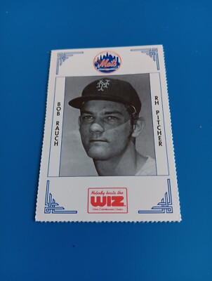 Bob Rauch 1991 METS THE WIZ #324 NEW YORK METS Card SGA Rare FREE ...