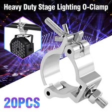 20PCS 2 inch Stage Par Light Clamps Hook Aluminum O-Clamp Heavy Duty 220LBs