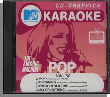 Karaoke CD G - MTV Pop Hits Vol 12 - New Singing Machine CD All or Nothing
