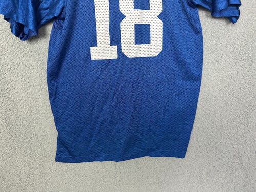 Peyton Manning #18 Youth Jersey XL Indianapolis Colts Blue NFL Equipment Reebok - Picture 10 of 12
