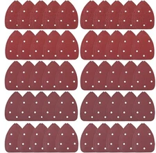 100pcs Mouse Detail Sander Sandpaper 40 80 120 180 240 Grit Sanding Pads Sheets