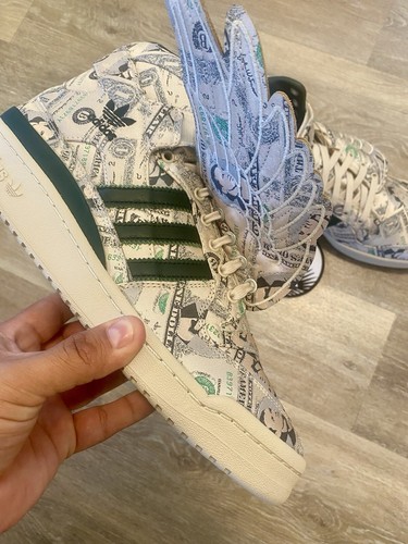 Adidas x Jeremy Scott Forum Wings 1.0 'Money' Off White Green Q46154 Herren 11 - Bild 9 von 12