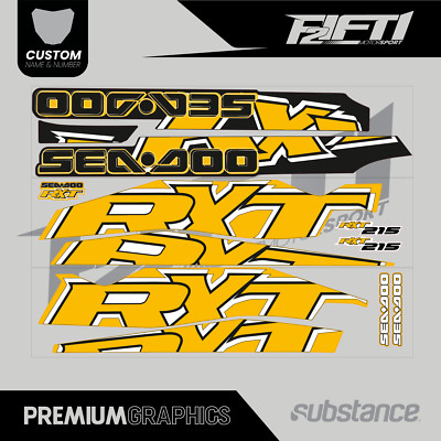 seadoo RXT 215 Sea Doo Bombardier Jetski Jetski Aufkleber Set Sticker Grafik