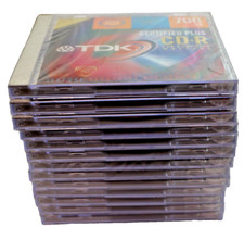 13 TDK CDR 700MB 80min Certified Plus All Speed Disks New Sealed CD-R80