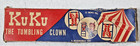 VTG KuKu The Tumbling Clown Circus of Fun DK Plastic Yellow & Red - In BOX!