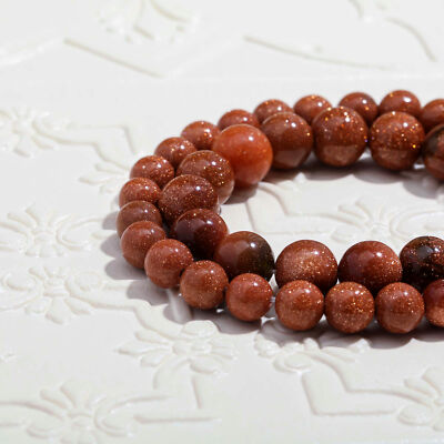 Vanilla Mountain Gold Sandstone Round Beads 6mm DIY Jewelry Making