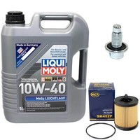 MotoröL Set 10W-40 5 Liter + ÖLfilter + Schraube FüR Opel Vectra B Astra G 2.2I