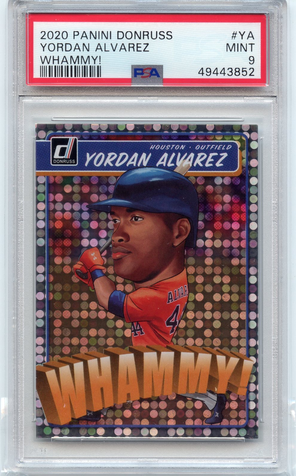 ROOKIE 2020 Panini Donruss Whammy! Yordan Alvarez #YA - PSA 9 Mint(SP) #49443852