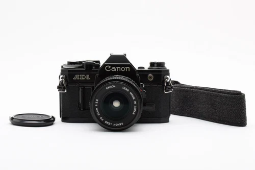 【MINT】Canon AE-1 SLR 35mm Film Camera New FD 24mm f/2.8 Lens From JAPAN #409