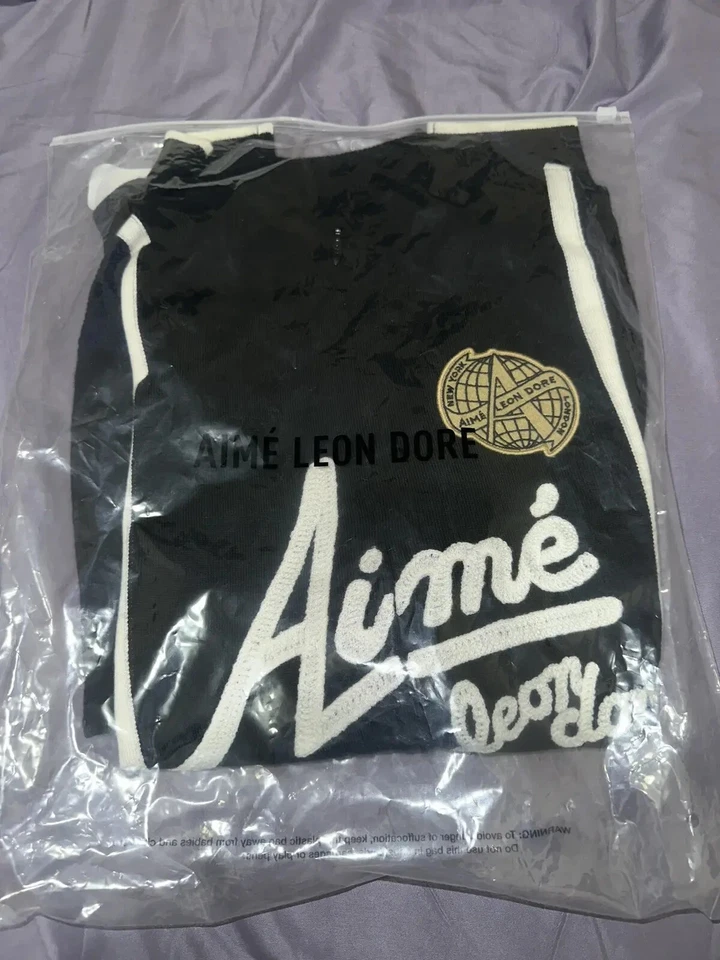 Suéter tejido de manga larga para ciclismo Aime Leon Dore - negro, grande para hombre nuevo con etiquetas Foto 3 de 4