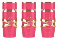 3Pcs Yara Candy by Lattafa Floral Eau De Parfum Spray for Women 3.4 fl oz./100ml