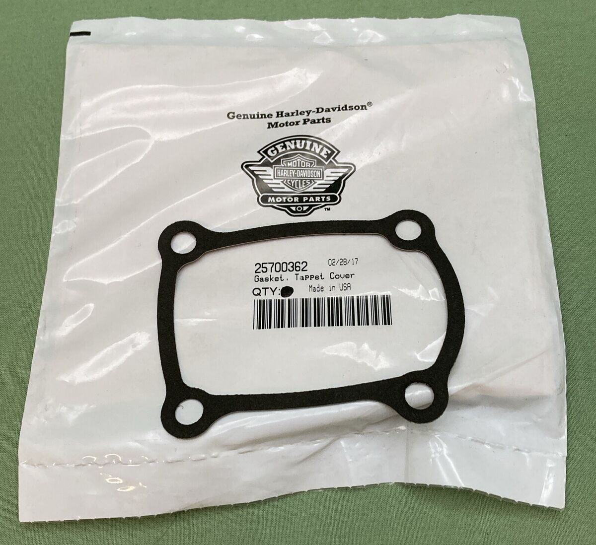 NEW GENUINE HARLEY DAVIDSON 25700362 GASKET TAPPET COVER | eBay NEW GENUINE HARLEY DAVIDSON 25700362 GASKET TAPPET COVER | eBay