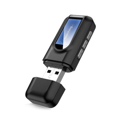Bluetooth 5.0 Transmitter Receiver 4 IN 1 Wireless Audio 3.5mm USB Aux Adapter