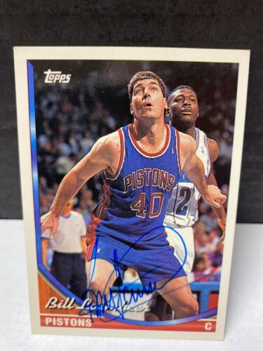 BILL LAIMBEER AUTOGRAPHED 1993 TOPPS #147 DETROIT PISTONS - Picture 1 of 2