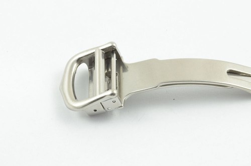 Cartier Leather Bracelet Folding Clasp 16mm Steel Deployment Clasp - 第 1/3 張圖片