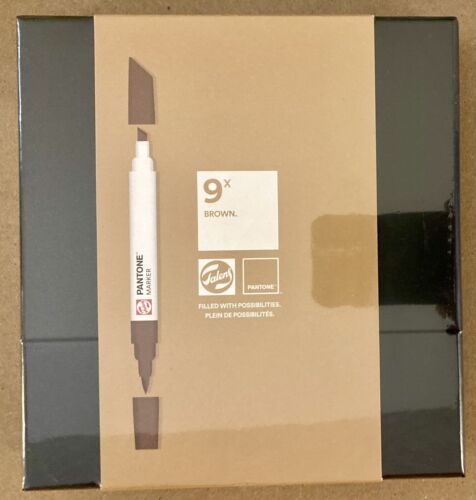 Royal Talens 9pk Pantone Dual Tip Artist Markers Refillable Ink Brown NEW Copic - Picture 2 of 4