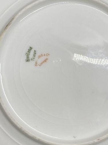 Plato de ensalada de colección Haviland Limoges Francia 7,5" Schleiger 492 g Spider Mum Fuji Mum - Imagen 9 de 9