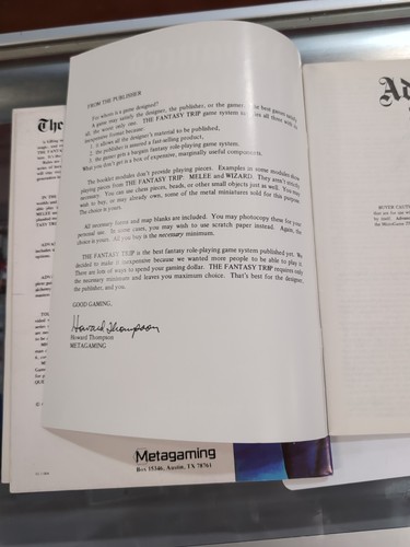 IN THE LABYRINTH GAME MASTERS MODULE METAGAMING RPG The Fantasy Trip - Minty SET - Picture 16 of 21