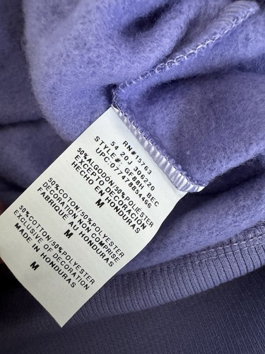 NWT Champion Powerblend Crewneck Sweatshirt Graphic Mens Size M Lavender - Picture 6 of 8
