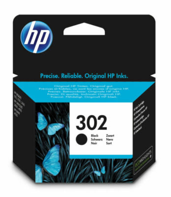 HP 302 Original Tintenpatrone - Schwarz (F6U66AE#UUS)