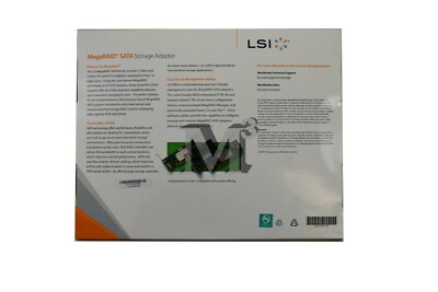 LSI MegaRAID Intel IOP331 SATA 300-8XLP 3Gb/s PCI-X/133 MHz RAID Controller Card