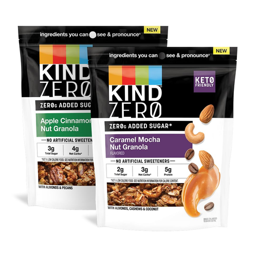 Zero Added Sugar Granola, Variety Pack, Apple Cinnamon Nut & Caramel Mocha Nu... - Picture 9 of 12