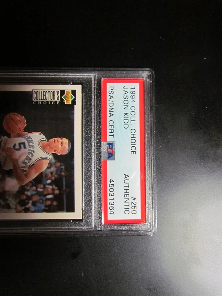 Tarjeta de baloncesto firmada por Jason Kidd Upper Deck 1994 con certificación PSA Foto 3 de 4