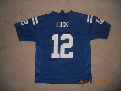 Indianapolis Colts NFL Football Jersey #12 Andrew Luck QB Youth Large Go Colts g