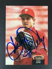 Andy Ashby 1992 Stadium Club Phillies In Person IP TTM Signed Auto Autograph