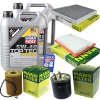 Inspektionspaket 10L Liqui Moly Top Tec 4100 5W-40 FüR Mercedes E-Klasse