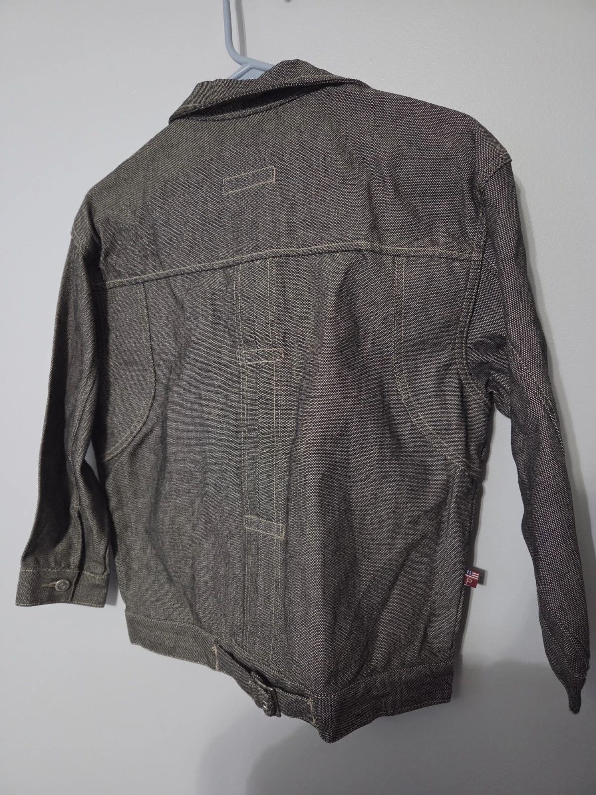 Propain Urban Culture  Mens  Black Denim Front Button Jacket Cotton Longsleeve M image 4