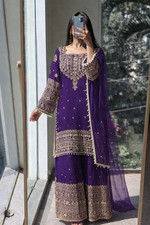 GOWN KAMEEZ PAKISTANI SALWAR INDIAN WEDDING PARTY WEAR DRESS BOLLYWOOD SUIT NEW