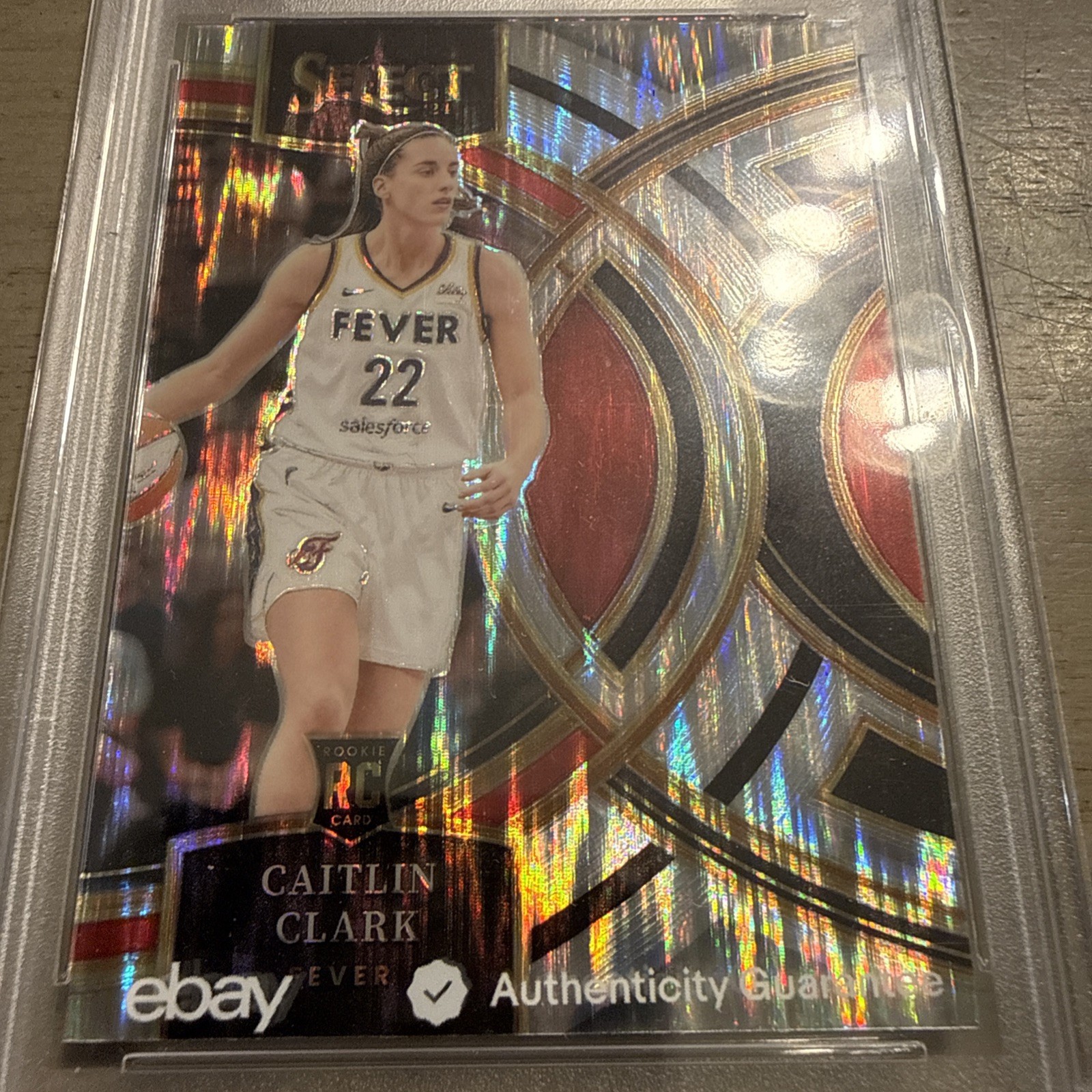 2024 PANINI SELECT WNBA SILVER FLASH #151 CAITLIN CLARK PSA 10 view 2