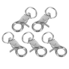 5 Pcs Stainless Steel Bird Cage Door Lock Clasp Buckles for Birds