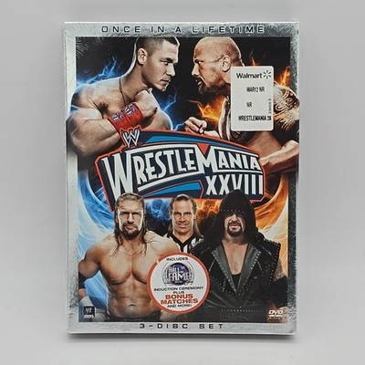 WWE WRESTLEMANIA XXVIII 28 Wrestling PPV 3-Disc DVD The Rock vs. John Cena NEW
