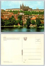 Vintage Prague Castle Hradcany Czechoslovakia Pressfoto Postcard Petr Zora