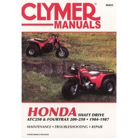Honda Shaft Drive ATC250 Fourtrax 200-250 1984-87 Quad Workshop Manual Clymer