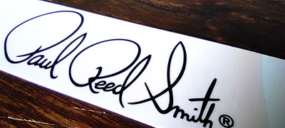 PAUL REED SMITH / PRS HEADSTOCK Waterslide / GITARRENKOPF LOGO Decal