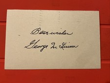 George McQuinn🔥MLB Debut: 1938 St. Louis Browns 🔥Autograph Postcard 🔥🔥🔥