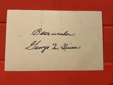 George McQuinn🔥MLB Debut: 1938 St. Louis Browns 🔥Autograph Postcard 🔥🔥🔥